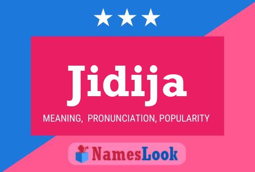 Jidija Name Poster