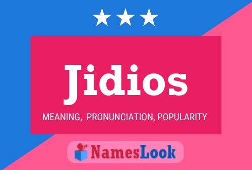 Jidios Name Poster