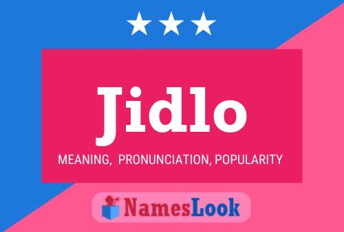 Jidlo Name Poster