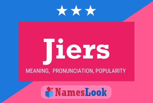 Jiers Name Poster