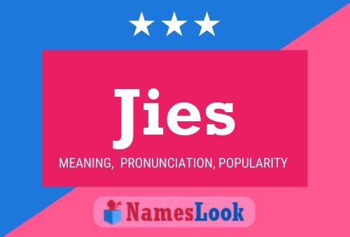 Jies Name Poster