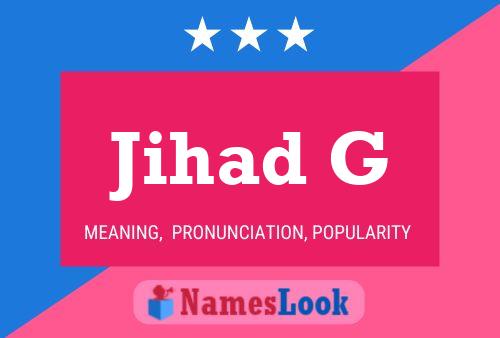 Jihad G Name Poster