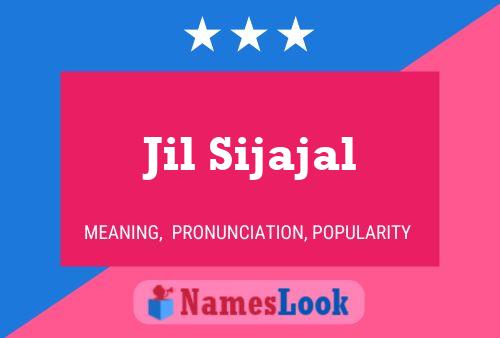 Jil Sijajal Name Poster