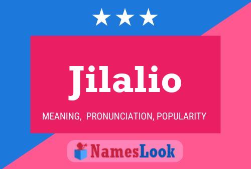 Jilalio Name Poster