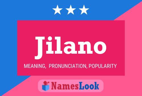 Jilano Name Poster