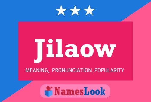 Jilaow Name Poster