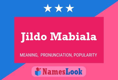 Jildo Mabiala Name Poster