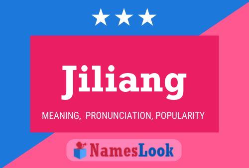 Jiliang Name Poster