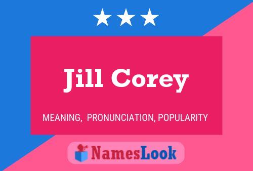 Jill Corey Name Poster