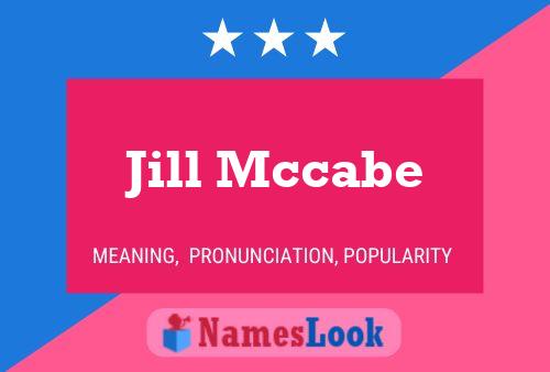 Jill Mccabe Name Poster