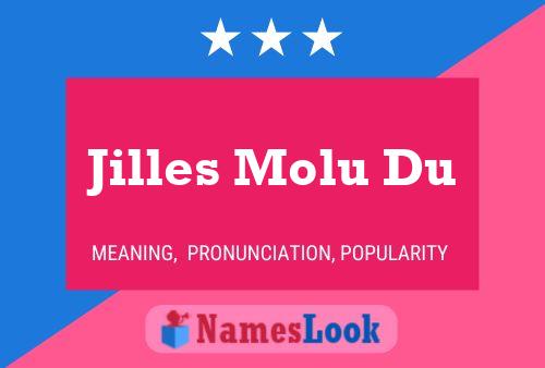 Jilles Molu Du Name Poster