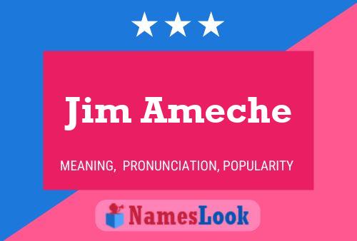 Jim Ameche Name Poster