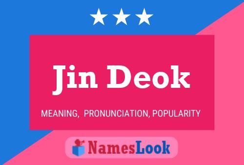 Jin Deok Name Poster