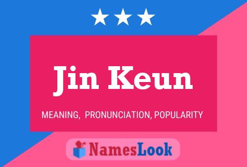 Jin Keun Name Poster