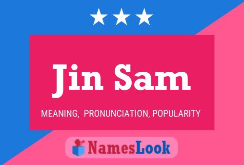 Jin Sam Name Poster