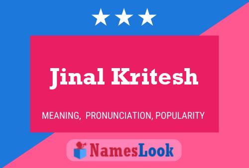 Jinal Kritesh Name Poster