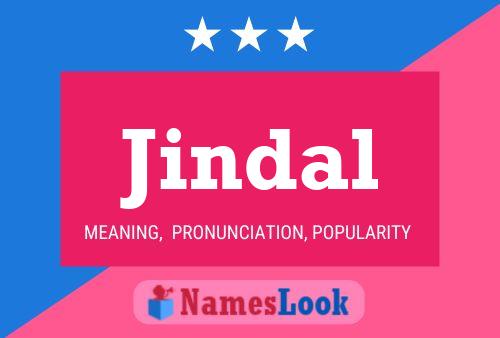 Jindal Name Poster