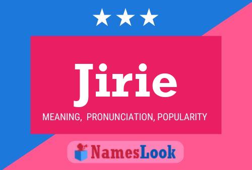 Jirie Name Poster