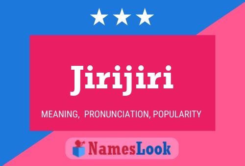 Jirijiri Name Poster