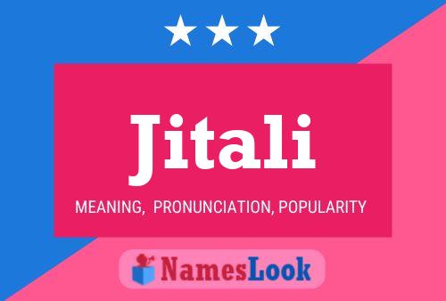 Jitali Name Poster