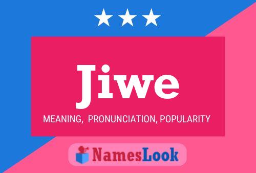 Jiwe Name Poster