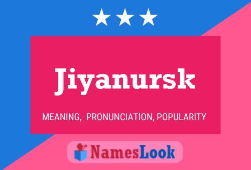 Jiyanursk Name Poster