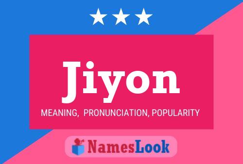 Jiyon Name Poster