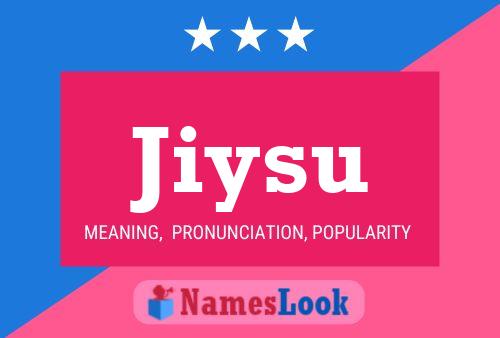 Jiysu Name Poster