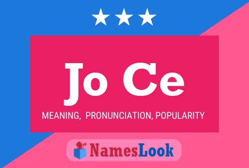 Jo Ce Name Poster