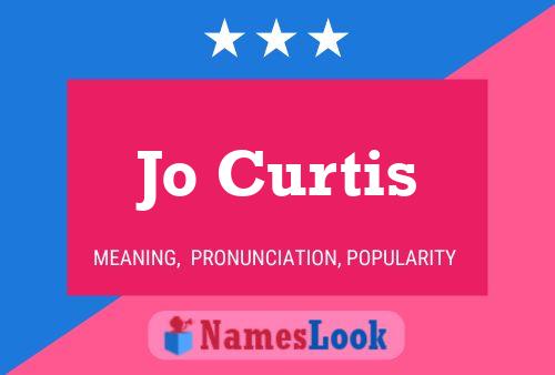 Jo Curtis Name Poster