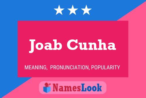 Joab Cunha Name Poster