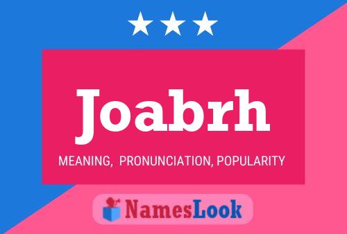 Joabrh Name Poster