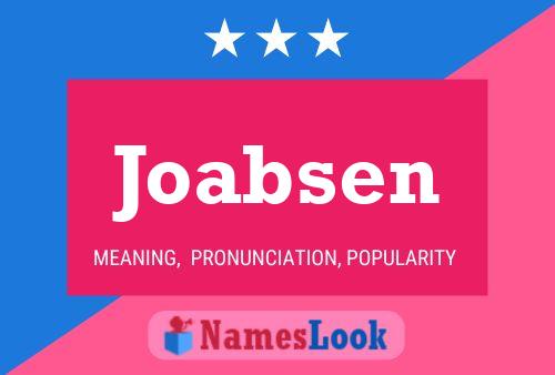 Joabsen Name Poster