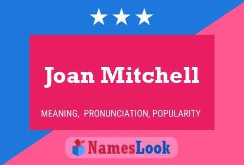 Joan Mitchell Name Poster