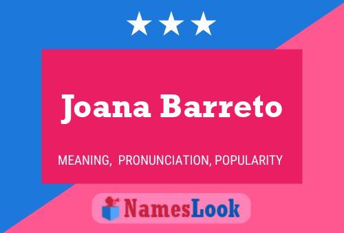 Joana Barreto Name Poster