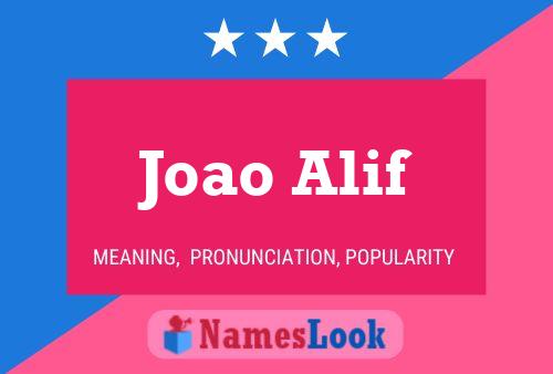 Joao Alif Name Poster