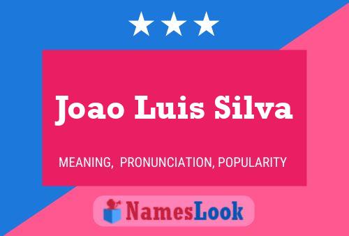 Joao Luis Silva Name Poster