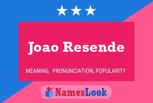 Joao Resende Name Poster