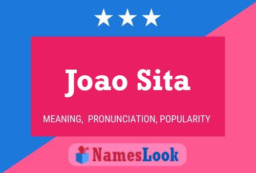 Joao Sita Name Poster