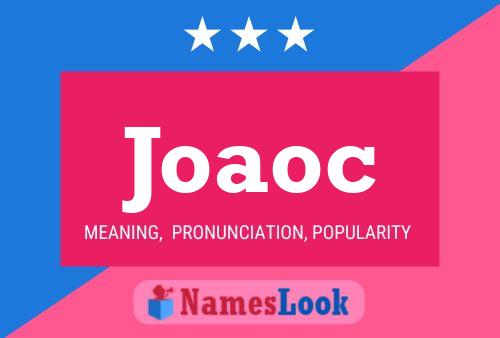 Joaoc Name Poster