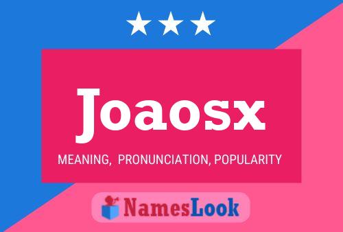 Joaosx Name Poster