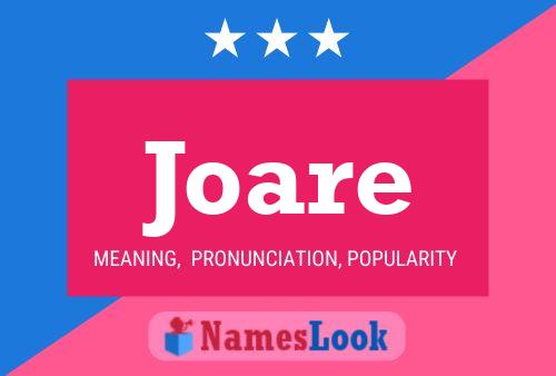 Joare Name Poster