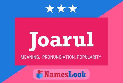 Joarul Name Poster