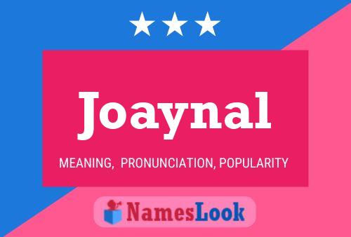 Joaynal Name Poster