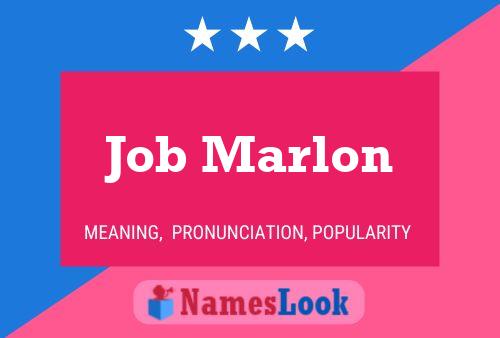 Job Marlon Name Poster