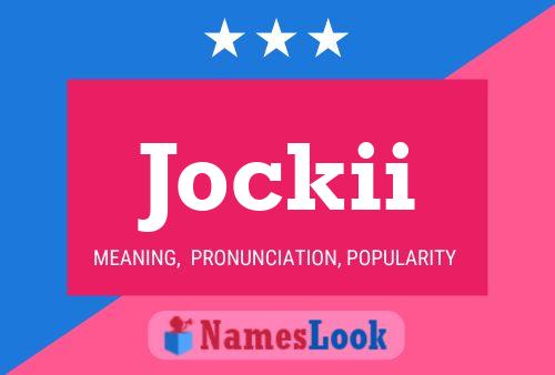 Jockii Name Poster