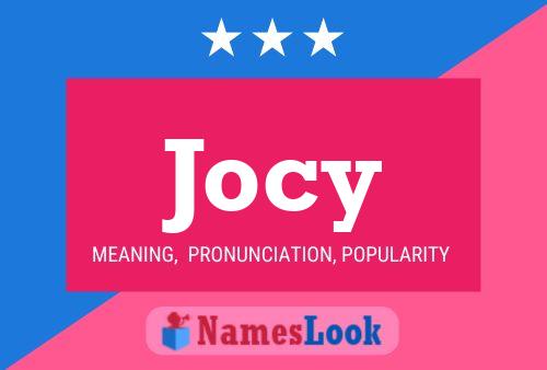 Jocy Name Poster