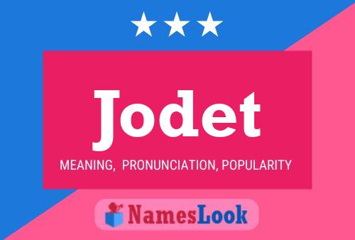 Jodet Name Poster