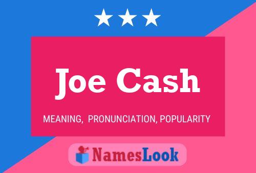 Joe Cash Name Poster