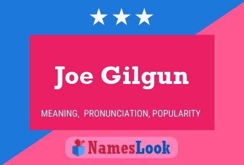 Joe Gilgun Name Poster